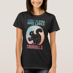 Funny Squirrel Designs For Girls Women Mom Chipmun T-Shirt