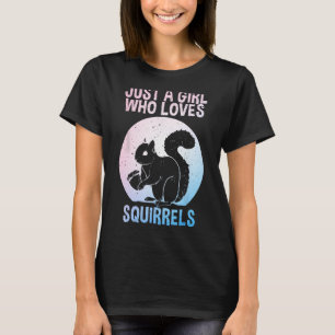 Funny Squirrel Designs For Girls Women Mom Chipmun T-Shirt