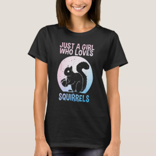Funny Squirrel Designs For Girls Women Mom Chipmun T-Shirt