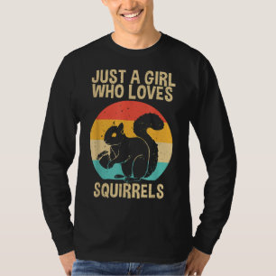Funny Squirrel Designs For Girls Women Mom Chipmun T-Shirt