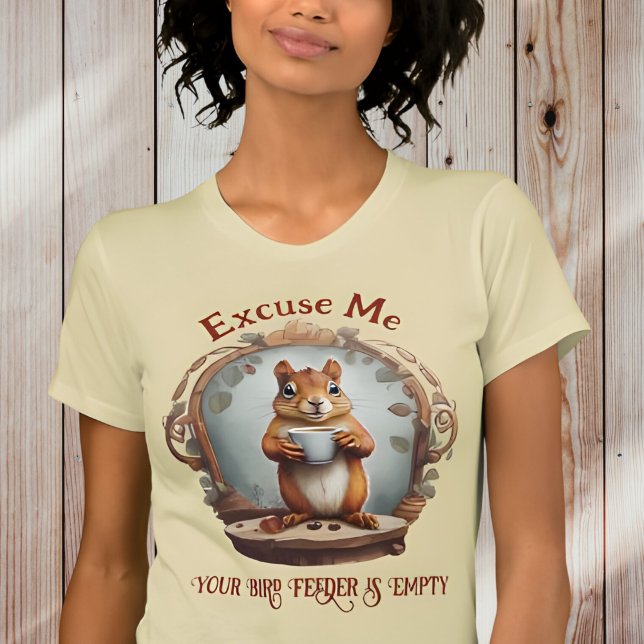 Funny Squirrel Drinking Coffee T-Shirt (Creator Uploaded)