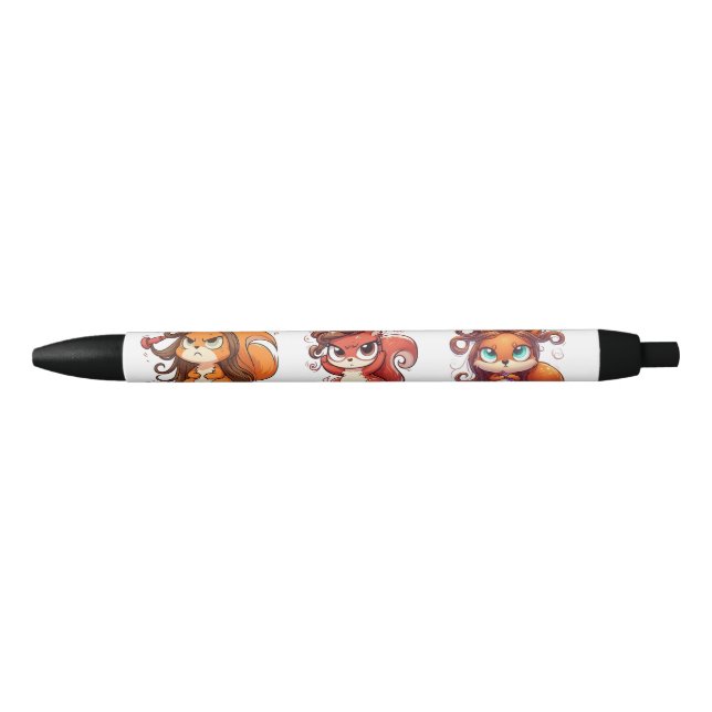 Funny Squirrel Illustration – Glamorous Bad Hair D Pen (Front)