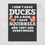 Funny Squirrel Joke Hilarious Rodent Humor Postcard