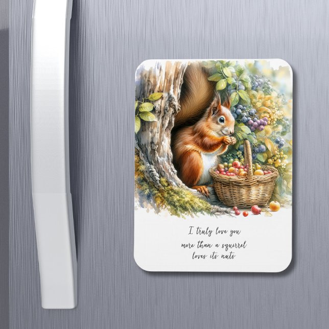 Funny Squirrel Magnet – Romantic Love Quote (Creator Uploaded)