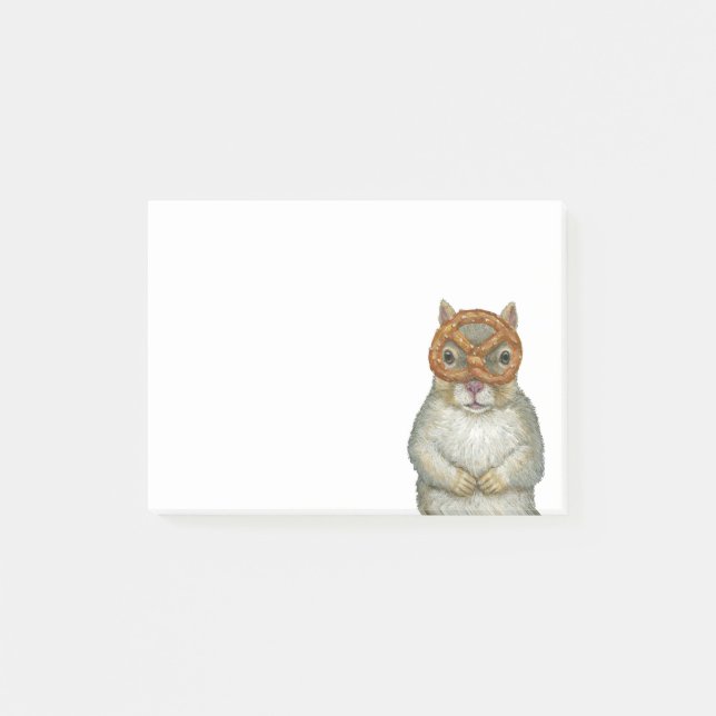 Funny squirrel Post-it® Notes 4" x 3" (Front)