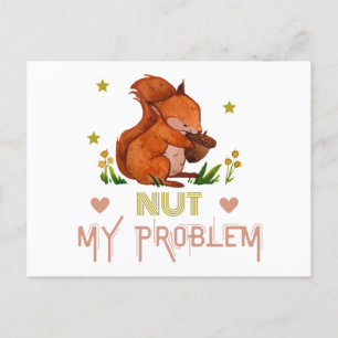 Funny squirrel postcard