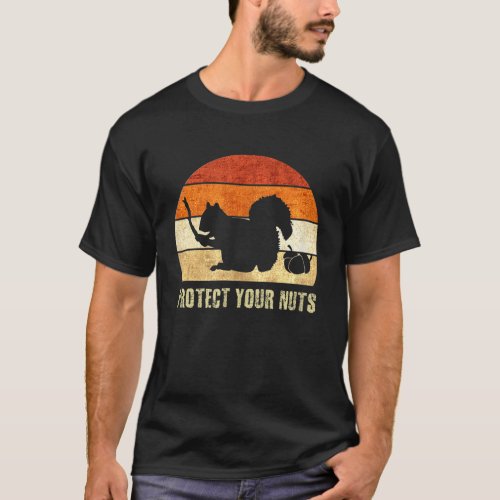Funny Squirrel Tee Protect Your Nuts forest rodent
