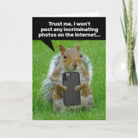 Funny Squirrel With Cell Phone Taking Pics