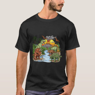 Funny Squirrel with Chainsaw and Pinecone T-Shirt