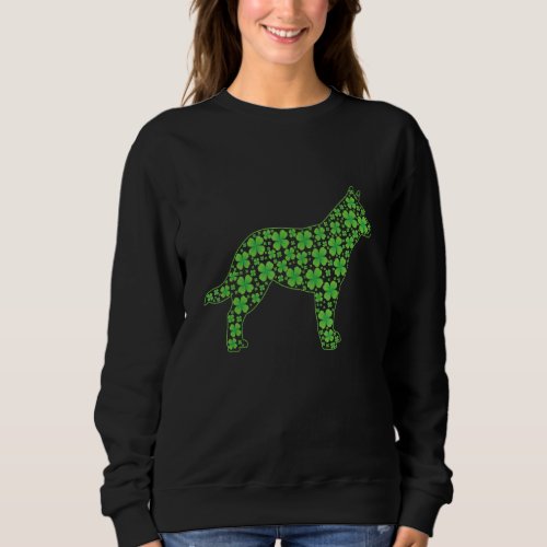 Funny St Patrick S Day Australian Cattle Dog Shamr Sweatshirt