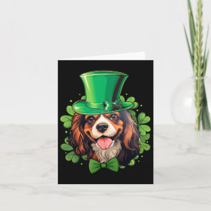 Funny St Patricks Cavalier King Charles Spaniel  Card