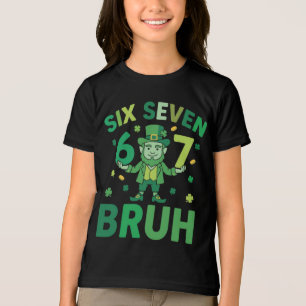Funny St. Patricks Day 2026 – Six Seven 67 Bruh Tri-Blend Shirt