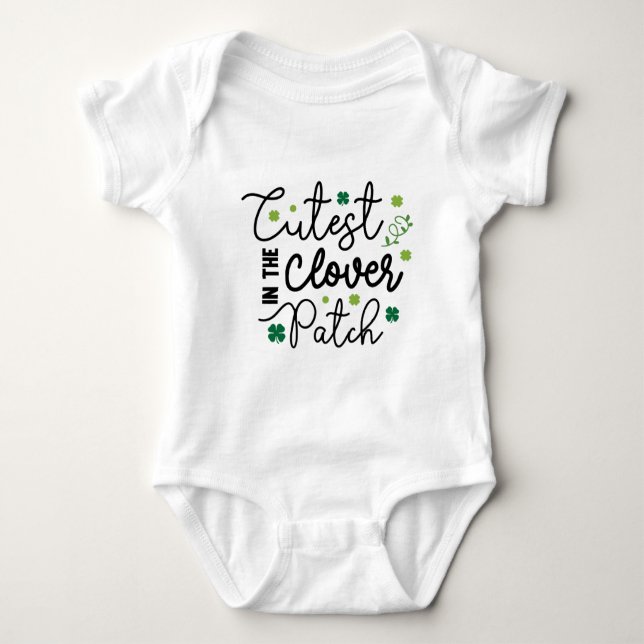 Funny St. Patrick's Day Baby Bodysuit (Front)