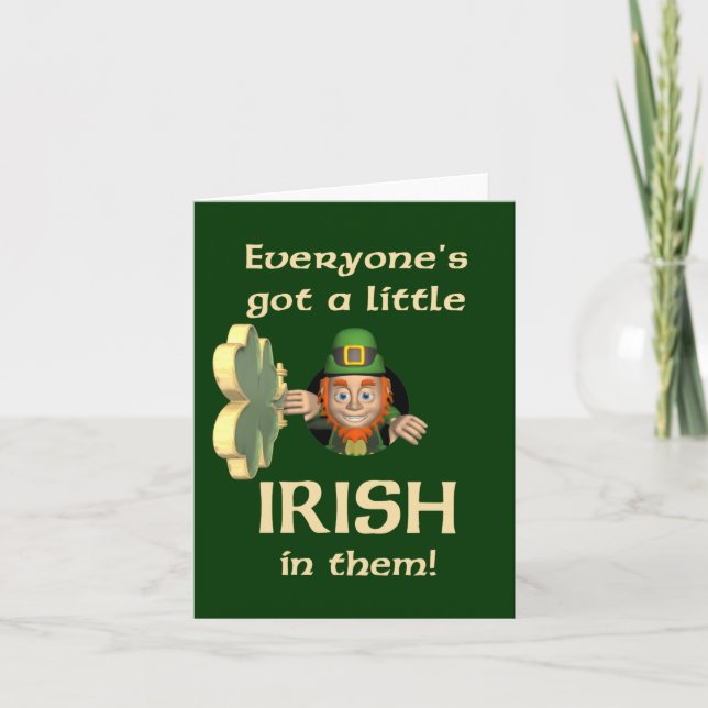 Funny St. Patrick's Day card (Front)