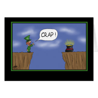 Funny St Patricks Day Card: So Close Card