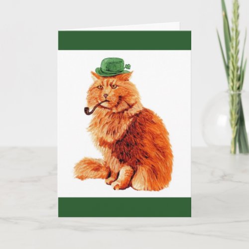 Funny St Patricks Day Cat Card