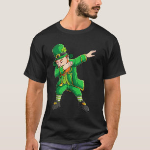 Funny St Patricks Day , Dabbing Leprechaun Irish B T-Shirt