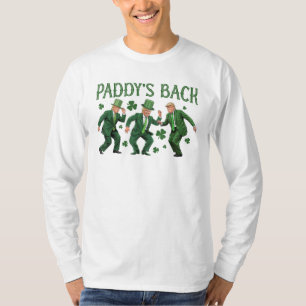 Funny St Patricks Day Dancing Trump Paddy's Back T-Shirt