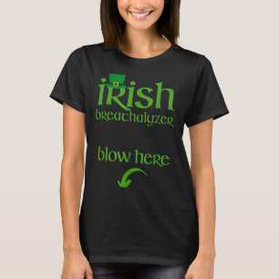 Funny St Patricks Day Drinking Irish Breathalyzer T-Shirt