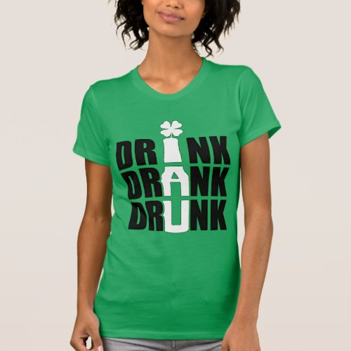 Funny St Patricks Day Drinking Party Beer Humor T_Shirt