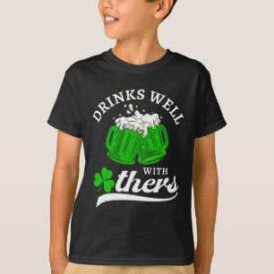 Funny St Patricks Day Drinking Shirt Drinks Well W