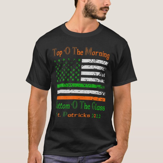 Funny St Patricks Day Drinking Top O The Morning (Front)