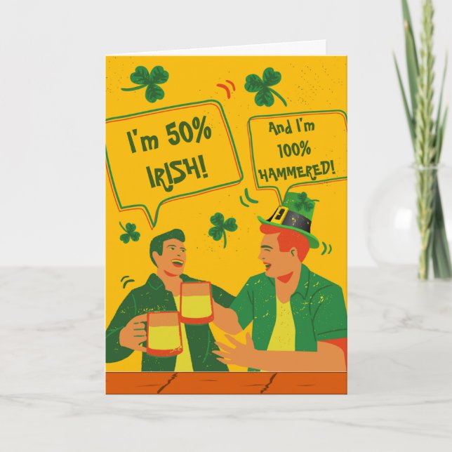 Funny St Patricks Day for Friend Favorite Bud Card (Front)