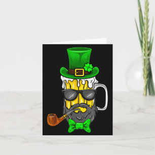 Funny St Patricks Day Gift Leprechaun Beer Beard G Card