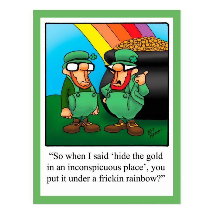 Funny St Patrick s Day Humor Postcard Zazzle