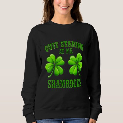 Funny St Patricks Day Irish Green Buffalo Plaid Sh Sweatshirt