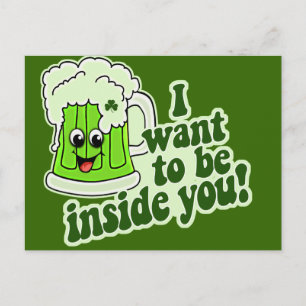 Funny St Patricks Day Irish Postcard
