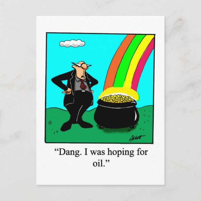 Funny St. Patrick's Day Postcard (Front)