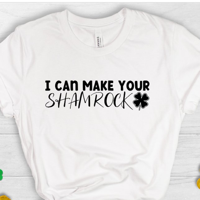 Funny St Patrick's day shamrock clover Irish lucky T-Shirt (Creator Uploaded)
