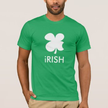 Funny St Patrick's Day T-shirt | Apple Logo Parody by logotees at Zazzle