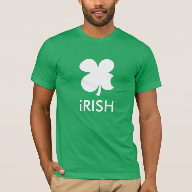 Funny St patrick's Day T-shirt | Apple logo parody (Front)