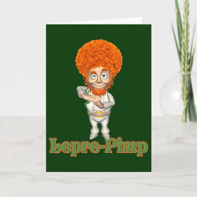 Funny St. Patrick's Day T-shirts & Gear Card (Front)