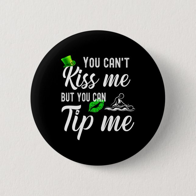 Funny St Patricks Day Tee Mage Therapist Men Women Button (Front)