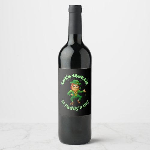 Funny St Patricks Day Wine Labels