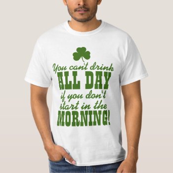 Funny St Pattys Day Drinking Party T-shirt by Shamrockz at Zazzle