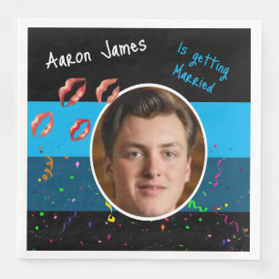 Funny Stag Do Bachelor Party Groom to be Activity Paper Dinner Napkins