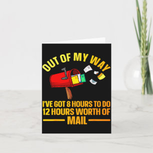 Funny Stal Worker Art For Men Women Mail Man Mail Card