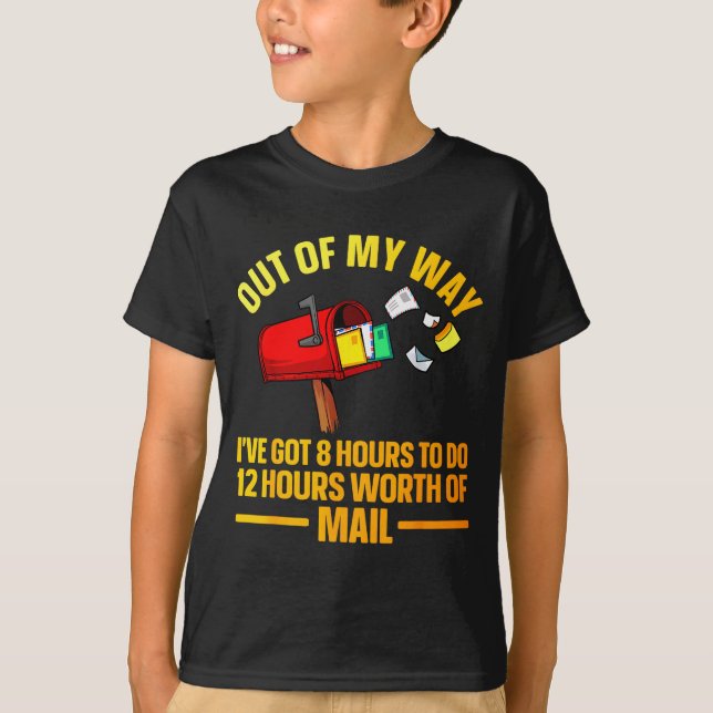 Funny Stal Worker Art For Men Women Mail Man Mail  T-Shirt (Front)