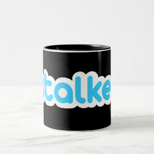 Funny stalker Two-Tone coffee mug