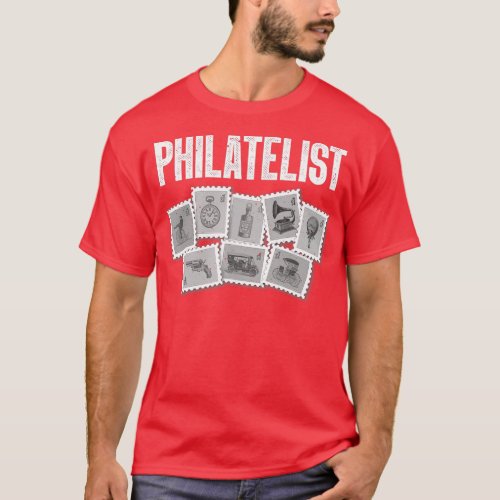 Funny Stamp Collecting Gift Cool Stamp Collector P T_Shirt