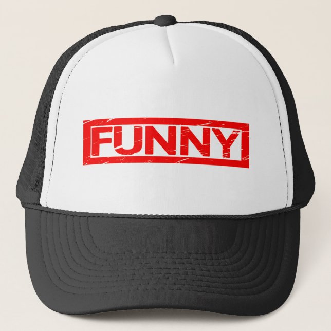 Funny Stamp Trucker Hat (Front)