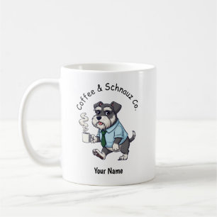 Funny Standard Schnauzer Dog Business Suit Coffee  Mug