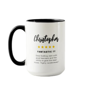 Funny Star Rating Valentine's Day Novelty Coffee Mug