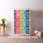Funny Starfish in a colorful rainbow style pattern Fabric
