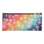 Funny Starfish in a colorful rainbow style pattern Pencil Case