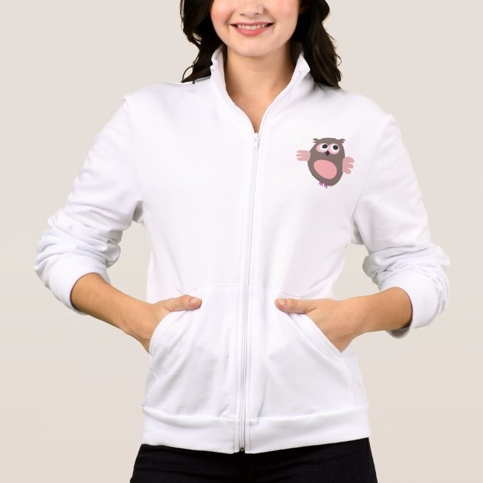 Funny staring cartoon owl Jacket